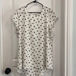 Soaring Bird Print Ricki’s Blouse